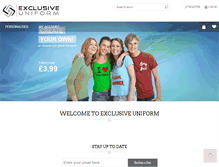Tablet Screenshot of exclusiveuniform.com